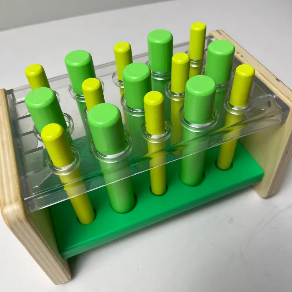 Lovevery Peg Board Toy Unisex OS Green Wooden Montessori Learning Development